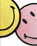 Maison Deux Smiley Rug (yellow, pink, natural)