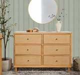 Marin with Cane 6 Drawer Dresser