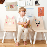 Oeuf Rabbit Play Chair Set of 2 (white or birch)