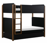 Hudson Tiptoe Bunk Bed + Trundle Bed