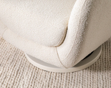 SOLSTICE Swivel Glider in Boucle in Ivory or Black