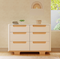 Yuzu 6-Drawer Dresser  in White, Natural,Washed Natural or Walnut