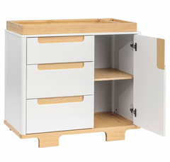 Yuzu 3-Drawer Dresser in White, Natural,Washed Natural  or Walnut