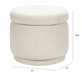 Nurseryworks Sleepytime Rocker (ivory or olive boucle + light legs)