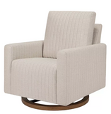 Poe Channeled Swivel Glider in Velvet