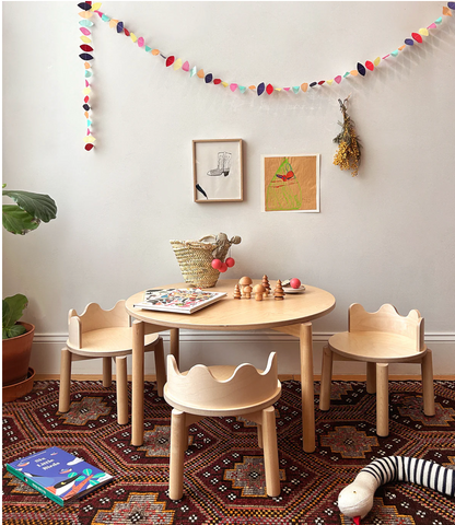 Oeuf Moss Table + Chairs