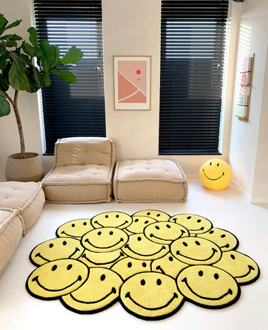 Rug SMILEY® BUNCH Yellow