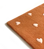 Maison Deux Rug HEARTS Brown / Pink (various sizes)