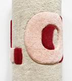 Maison Deux Rug LOVE Cream / Red