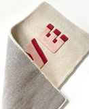 Maison Deux Rug LOVE Cream / Red