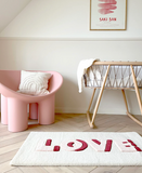 Maison Deux Rug LOVE Cream / Red