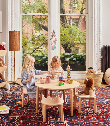 Oeuf Moss Table + Chairs