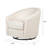 Madison Swivel Glider in Performance in Eco-Twill
