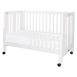 Maki Full-Size Portable Folding Crib with Toddler Bed Conversion Kit