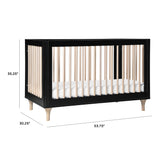 Lolly 3-in-1 Convertible Crib with Toddler Bed Conversion Kit