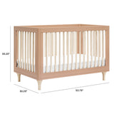 Lolly 3-in-1 Convertible Crib with Toddler Bed Conversion Kit