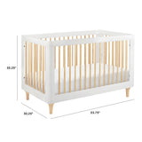 Lolly 3-in-1 Convertible Crib with Toddler Bed Conversion Kit