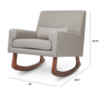sleepy time rocker Performance Grey Eco-Weave with Dark Legs Dimensions