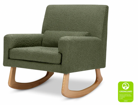 Nurseryworks Sleepytime Rocker (ivory or olive boucle + light legs)