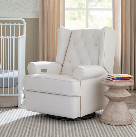 Harbour Electronic Recliner and Swivel Glider in Eco Performance Fabri Zac and Zoe