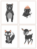 Boho Woodland Collection Prints (4, 8x10)