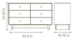 Oeuf Sparrow 6-Drawer Dresser (3 color options)