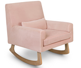 nursery works sleepy time rocker in blush velvet