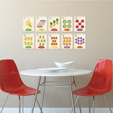 Fruit Themed Wall Cards 1-10