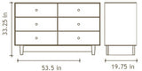 Oeuf Rhea Base 6-Drawer Dresser (3 color options)