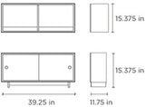 Oeuf Perch Console Shelving Unit Twin Size  39.25" Wide